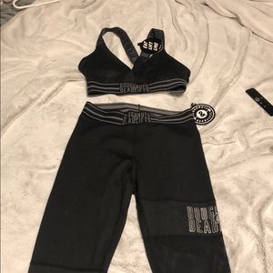 Doughnuts and Deadlifts gym outfit. S too m leggin